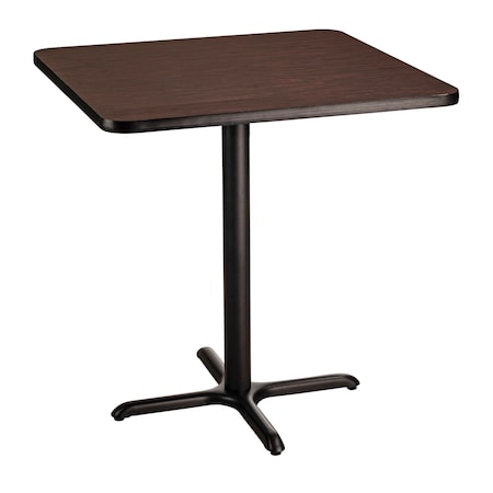 National Public Seating NPS Cafe Table, 36 Square, X Base, 36 Height CT33636XCMY